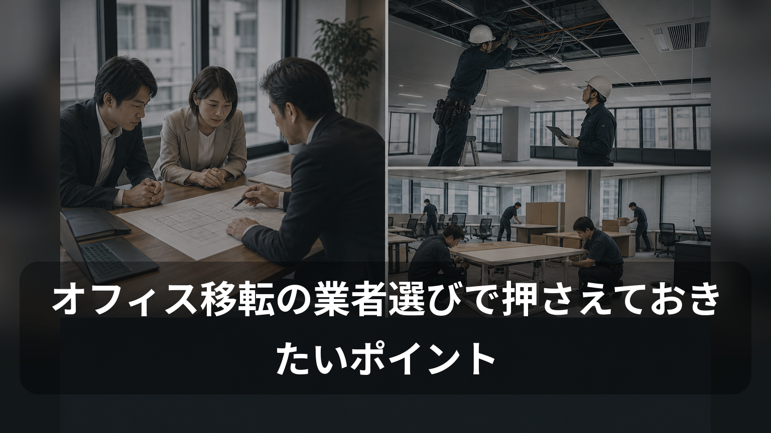 図面確認から設備工事、什器設置まで連携するオフィス移転業者
